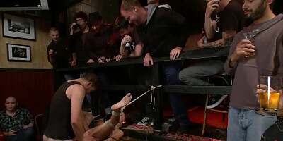 Gia Dimarco Gets Double Penetrated At A Public Bar