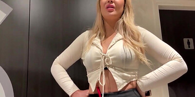 English Manager Gets Fucked In The Toilet And Elevator During Her Work!!!