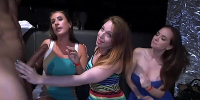 Sophia Torres, Gia Paige And Skyler Luv In At Wild Cfnm Party