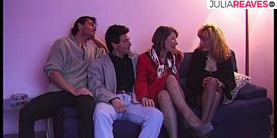 Hairy babes gets ass thrusted by a monster cock hard