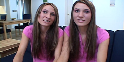 Tall sexy teen 18+ twins enjoying mutual masturbation
