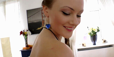 Pretty babe Lili Lamour got two strong dicks for the first time in the life