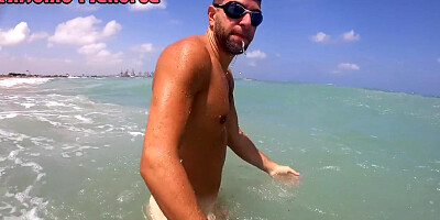 Having Fun With Hot Italian Girl In A Nude Beach