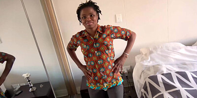 Petite Ebony Maid Complains After Being Paid To Be Used Up By Mean White Big Cock