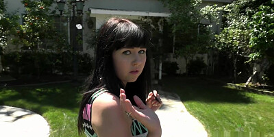 Exotic pornstar Aali Rousseau in Amazing Outdoor, Solo Girl porn clip