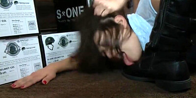 Ariel X And Lorelei Lee - Hairy Snatch Dyke Slave Public Disgraced