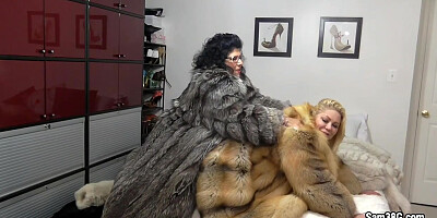 Samantha38g - Furbabies-Carol Foxx & I Try On Many Of Her Expensive Fur Coats