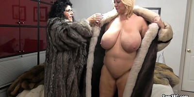 Samantha38g - Furbabies-Carol Foxx & I Try On Many Of Her Expensive Fur Coats