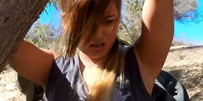 Border jumper Lana Violet doggy fucked