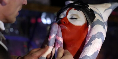 Hot chick is having sex at Star Wars cosplay party