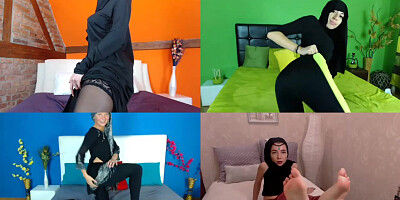 Hijabi Camgirl Quartet