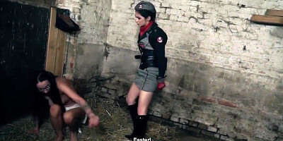 Femdoms Lullu Gun And Lady Cosima Torture And Dominate German Feet Slaves