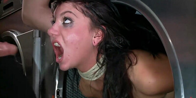 Slave In Waching Machine In Public