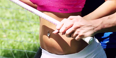 Big Tits In Sports: Busty Blonde's Ball Handling Lesson. Kayla Kayden, Erik Everhard