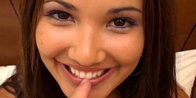 Cute, tall and exotic looking teen 18+ fucks for the first time on camera
