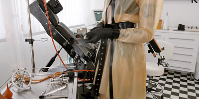 Rubber Mistress Prepares The Clinic For Examination