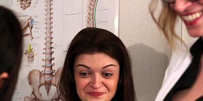 CFNM nurses cocksucking patient in group