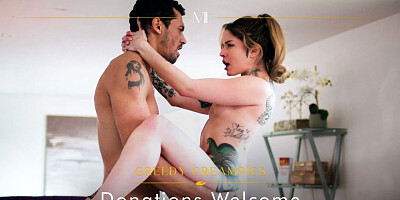 Vanessa Vega & Alex Jones in Greedy Creampies: Donations Welcome, Scene #01