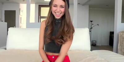 teen 18+ Riley Reid squirts and fucked by a BBC in interracial sex