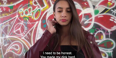 Arousing Dark Haired Lady Bounces On Big Dick For Cash