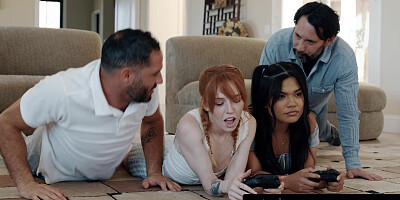 PURE TABOO Unhappily Married DILFs Grow Strong Desire For Stepdaughters Madi Collins & Summer Col