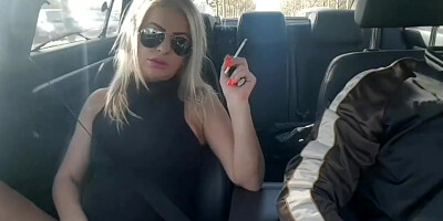 Teen 18+ Fuck The Driver In The Car On A Public Street (+18)