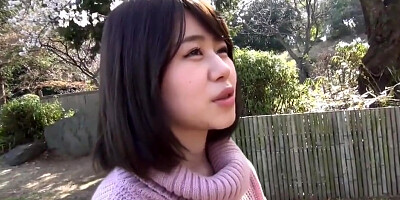 Coed Japanese Girl Cums From Toying Her Slit On Fron