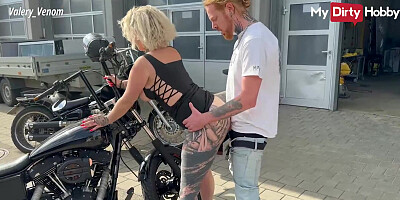 My Dirty Hobby - German amateur fucked in public by the biker