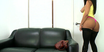 Luna Star hot audition tape with solo and blowjob