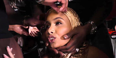 Interracial Gangbang With Anal Slut Aaliyah Hadid