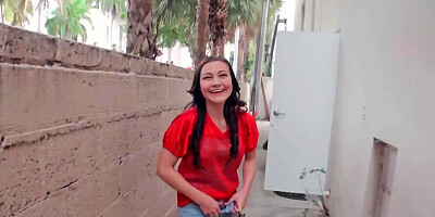 Hottie is spreading her ass cheeks in this scene