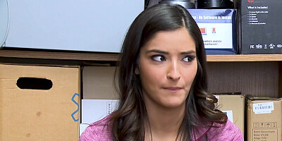 Young Shoplifter teen 18+ Gets Busted By A Hung Mall Cop