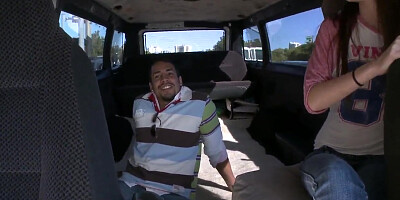 Slender babe Tiffany D.Gore gets in to bang bus