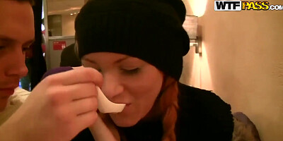 Blonde Mayola gets picked up at the bar and seduced by hot stud