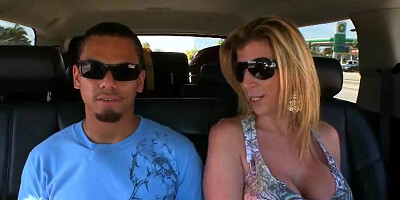 Busty mature milf Sara Jay has fun with young stud