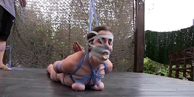 Split Breasts In Pain Outdoor Breast Suspension