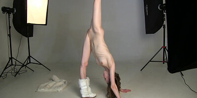 Nude Ballerina Known As Karolina, Ira, Ksenia B. The Ballet Dancer With A Beautiful Flexible Female Body. -5