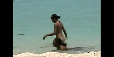 Two Hot Beach Babes Crotch Shot Big Tits Video