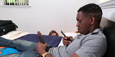 Busty stepniece caught me jerking my bbc