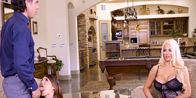 Adriana Chechik And Nicolette Shea In He Makes Wifey Watch