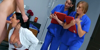 Busty Doctor Gives Medical students 18+ A Sex Lesson - Angela White