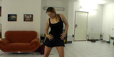 Backstage fun and sexy lapdance by real czech chick