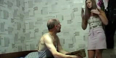 Old Man Fucks Young Unexperienced Teenage