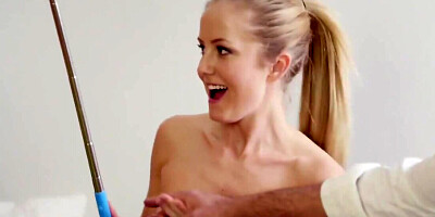 Couple lures skinny brunette and her man into crazy foursome