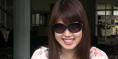 Japanese slut Kazumi Saijo flashes her cunt in abandoned building