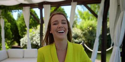 Alexis Crystal gives a footjob and rides a BWC in POV