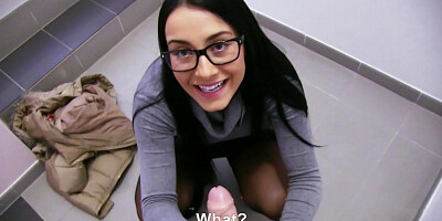 Anna Rose in Strangers Fuck in the Stairwell - PublicPickups