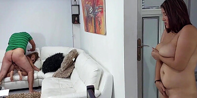 Hot Stepdad Fucks Little Bony And Makes Her Suck His Huge Cock. 19 Min