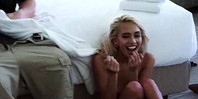 Janice Griffith in Tiny Blonde Fucks Hotel Employee - PervsOnPatrol