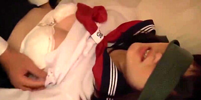 Japanese schoolgirl 18+ Blindfolded And Screwed